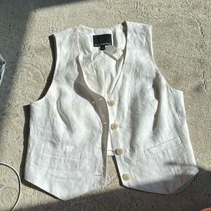 Banana republic linen vest